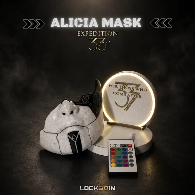 Alicia mask from Expedition 33 with marble finish